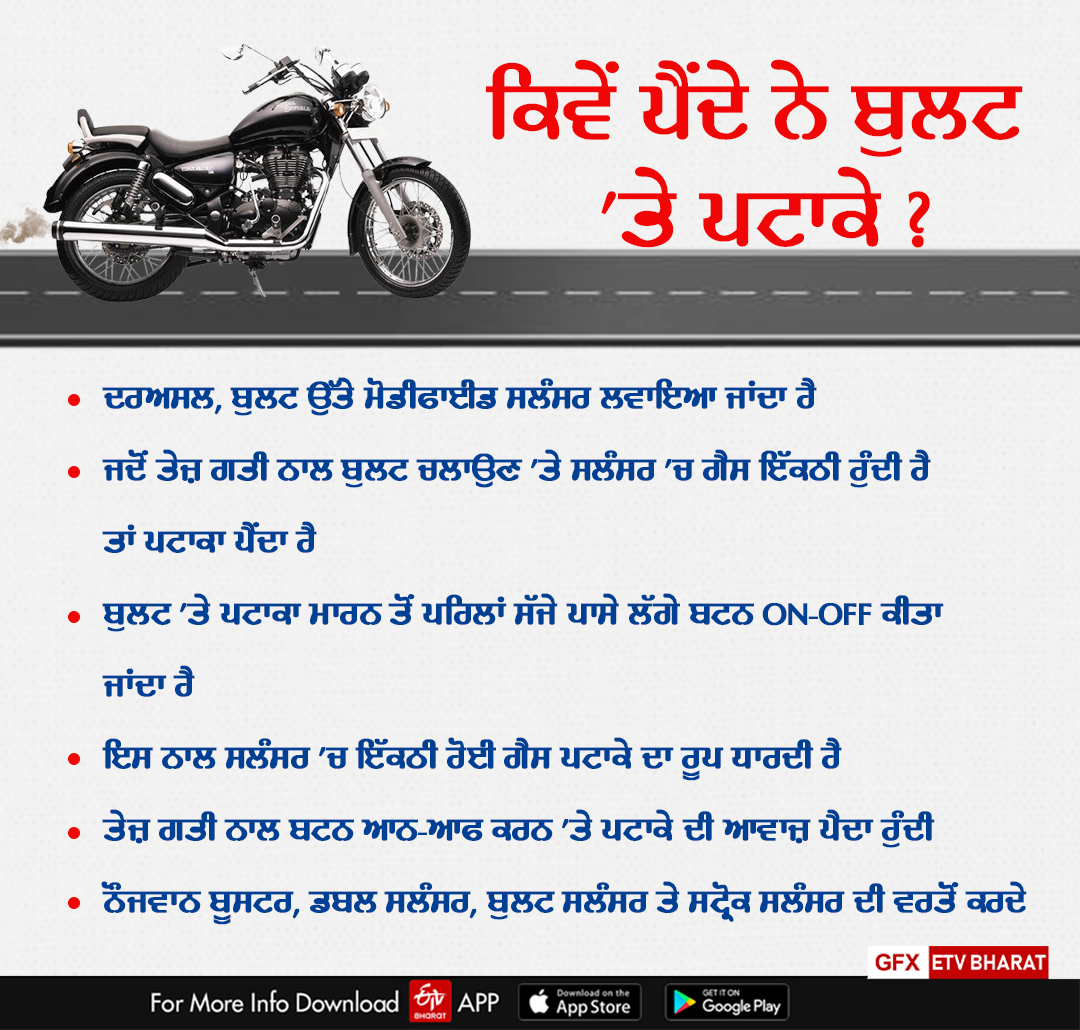 noise pollution with bullet Motorcycle, Bathinda, pressure horn