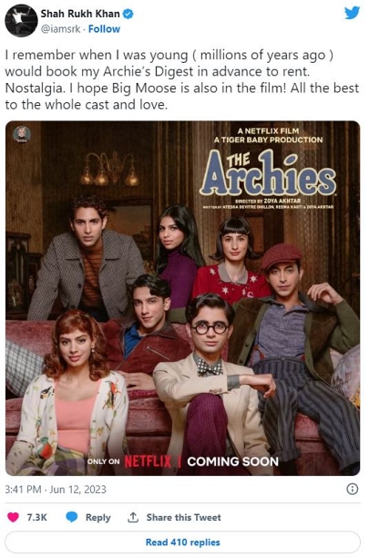 The Archies new poster makes SRK nostalgic, superstar extends best wishes to Suhana and team