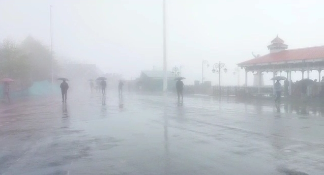 Raining in Himachal.