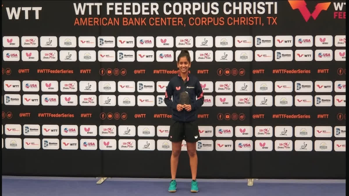 Sreeja Akula clinched the WTT Feeder Corpus Christi on Thursday night beating World No. 46 Lily Zhang by 3-0.