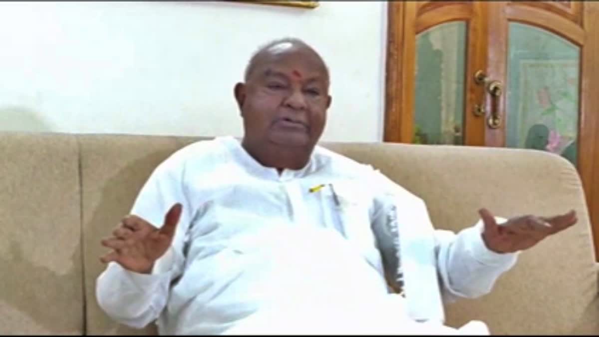 Devegowda spoke to the media.