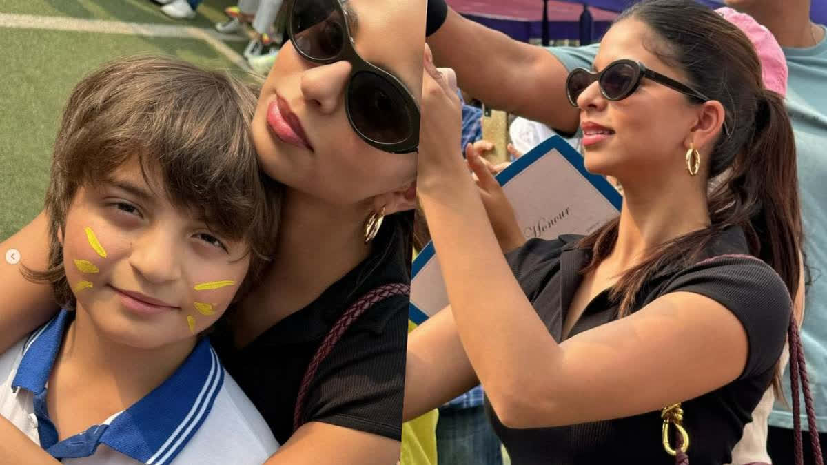 suhana khan, abram khan, gauri khan, shah ruk hkhan