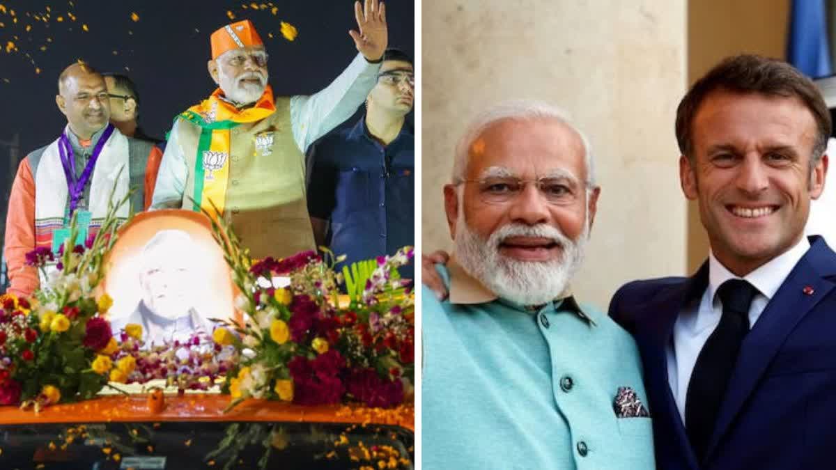 राष्ट्रपति मैक्रों का अभिनंदन करेंगे पीएम मोदी