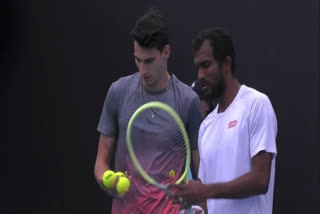 Indian N Sriram Balaji and Romanian Victor Vlad Cornea duo have secured their spot in the second round of the men's doubles, thrashing Italian pair Matteo Arnaldi and Andrea Pellegrino in the first round of the Australian Open in Melbourne on Friday.