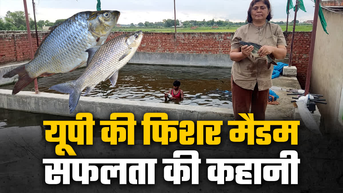 up varanasi shubhi naaz fish farming success story .