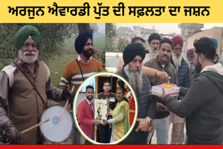 Laddus distributed in the village after Sukhjit Singh received the Arjuna Award