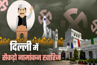 दिल्ली में सिर्फ 1040 नामांकन ही मिले सही