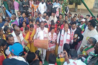 Education Minister Ramdas Soren attended Sohrai Milan ceremony in Hazaribag