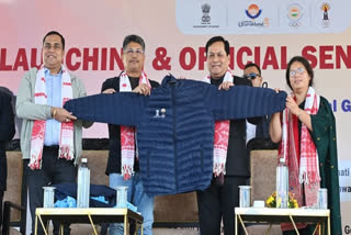 Assam team jersey of National Games unveil