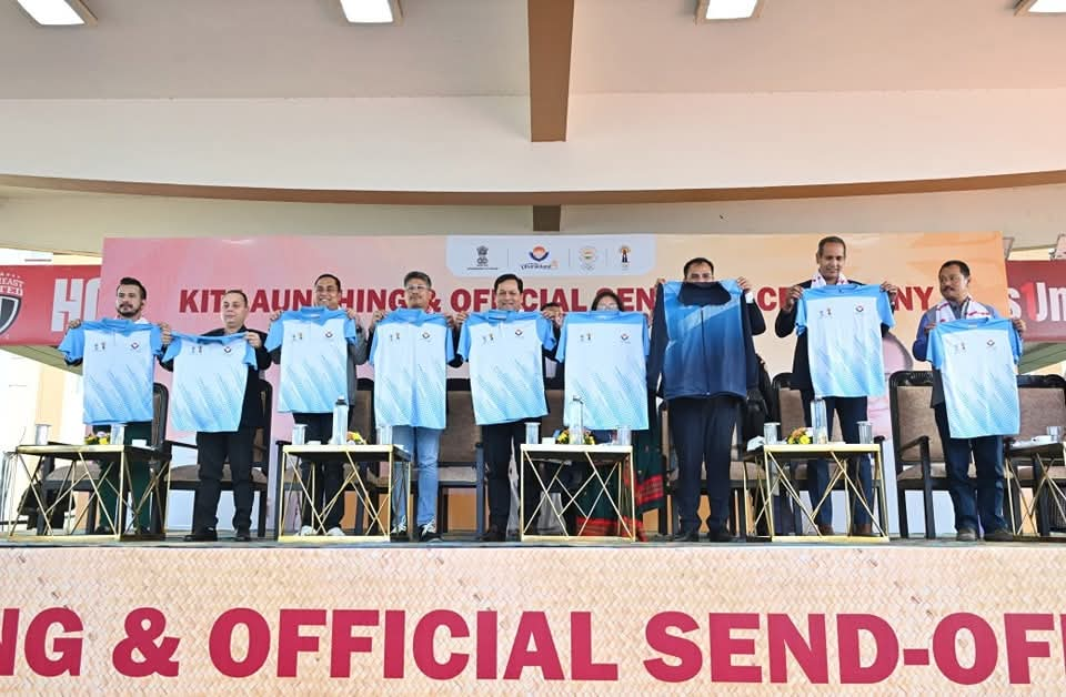 Assam team jersey of National Games unveil