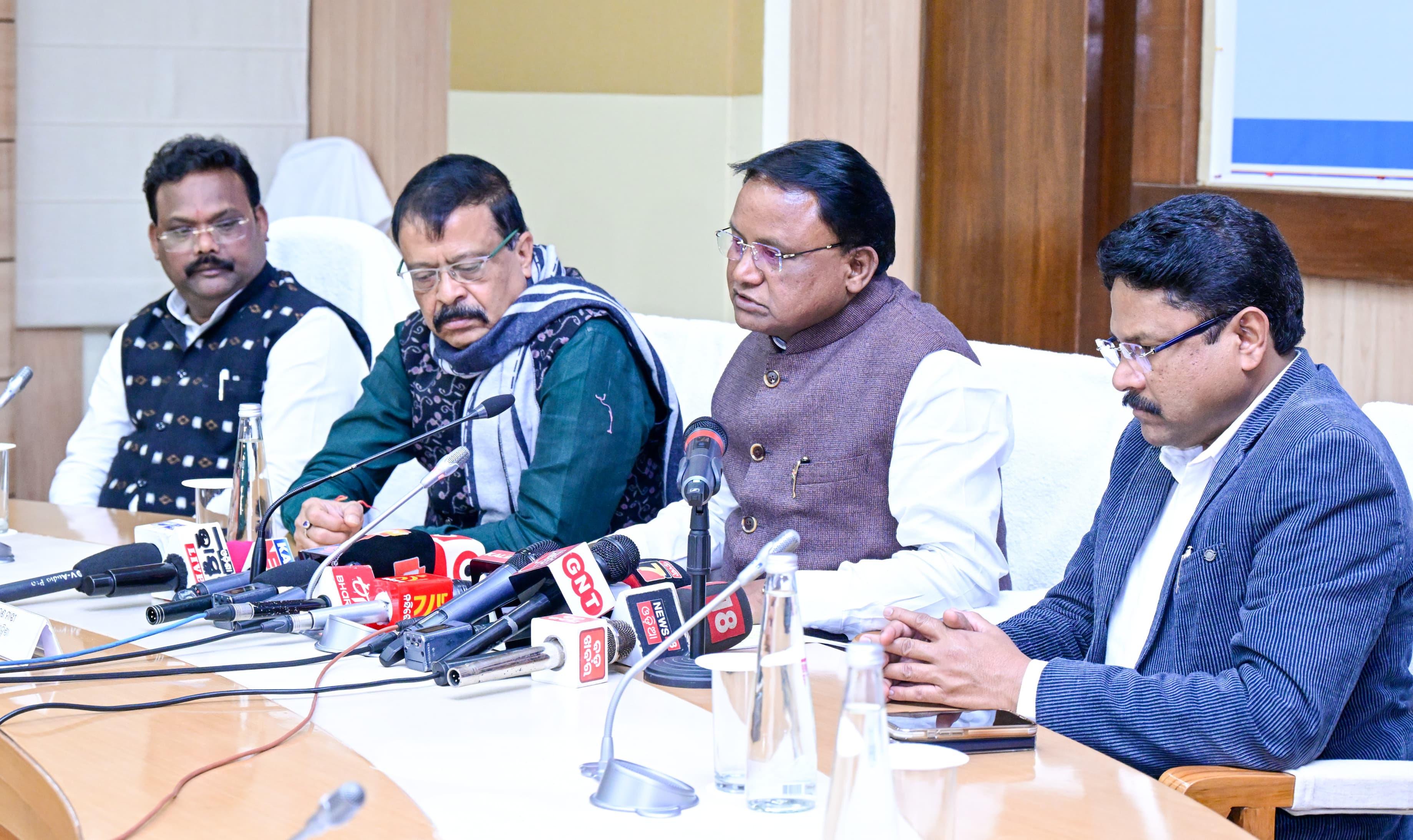 Chief Minister Mohan Majhi press meet