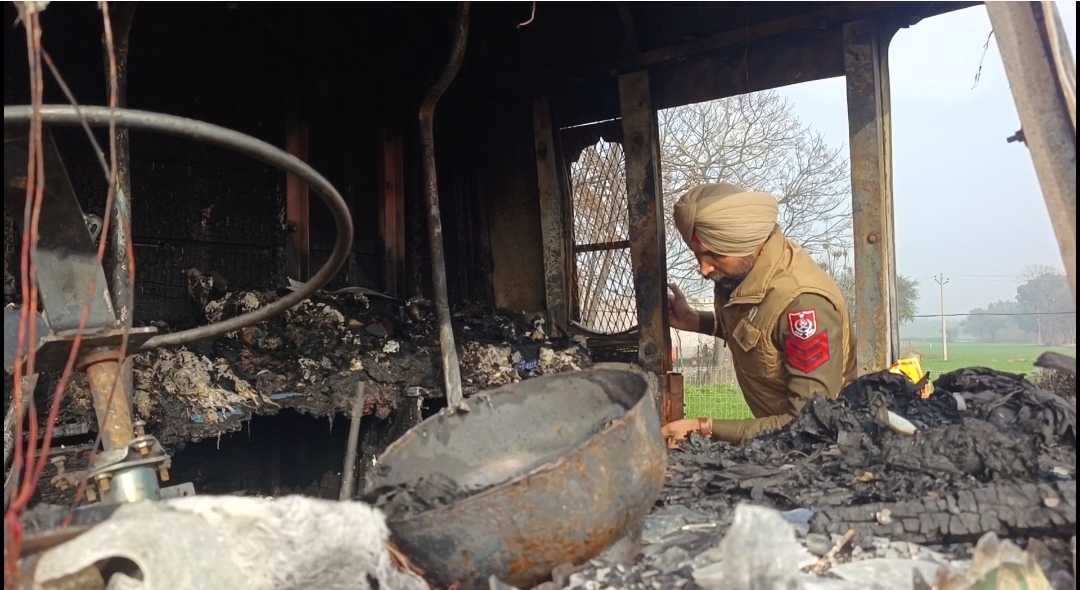 Tamil Nadu Bus Catches Fire In Punjab