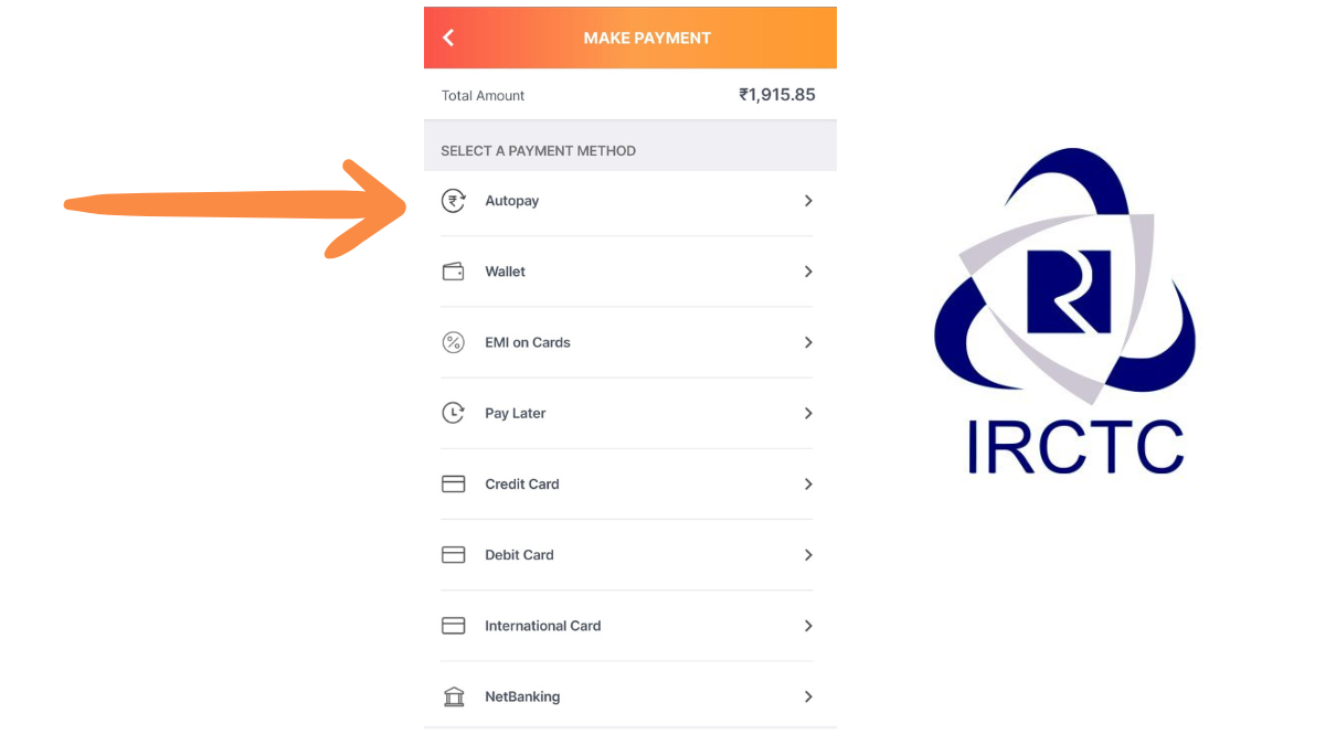 IRCTC iPay Autopay