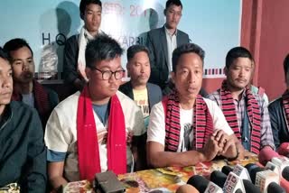 APHLC leader Angtong Ingti kathar press meet on Kheroni incident in diphu press club
