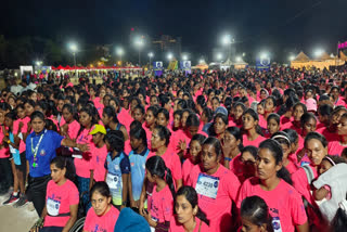 night time marathon competition for ladies at coimbatore