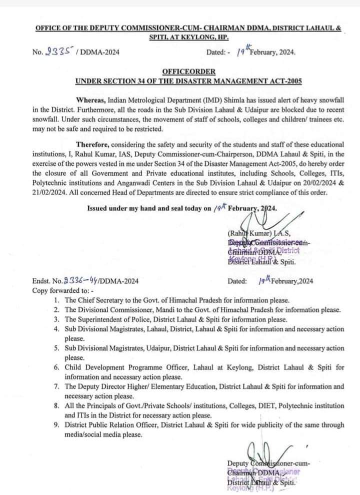 Himachal weather update