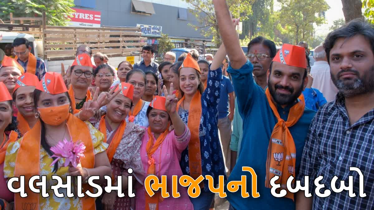 વલસાડમાં ભાજપનો ભગવો લહેરાયો