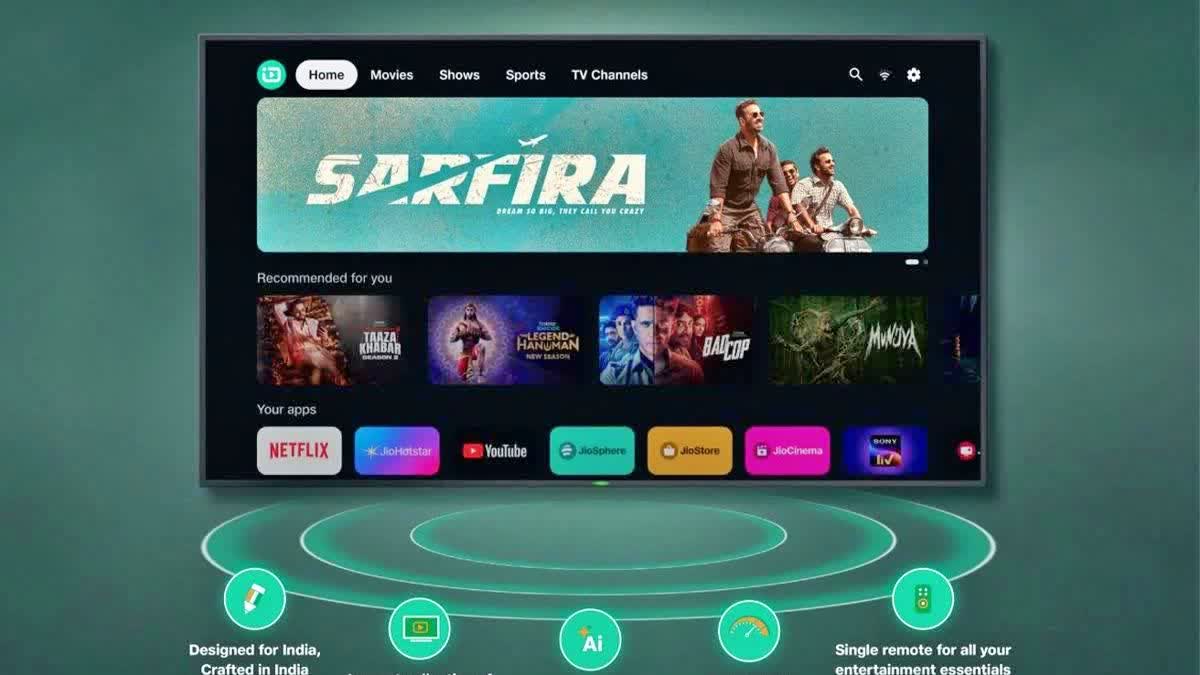 Jio has launched JioTele OS for Smart TVs in India