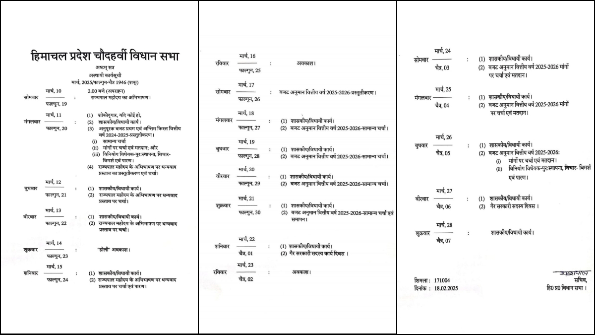 HIMACHAL BUDGET 2025