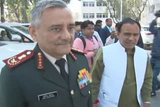 CDS General Anil Chauhan Meets Uttarakhand CM In Dehradun