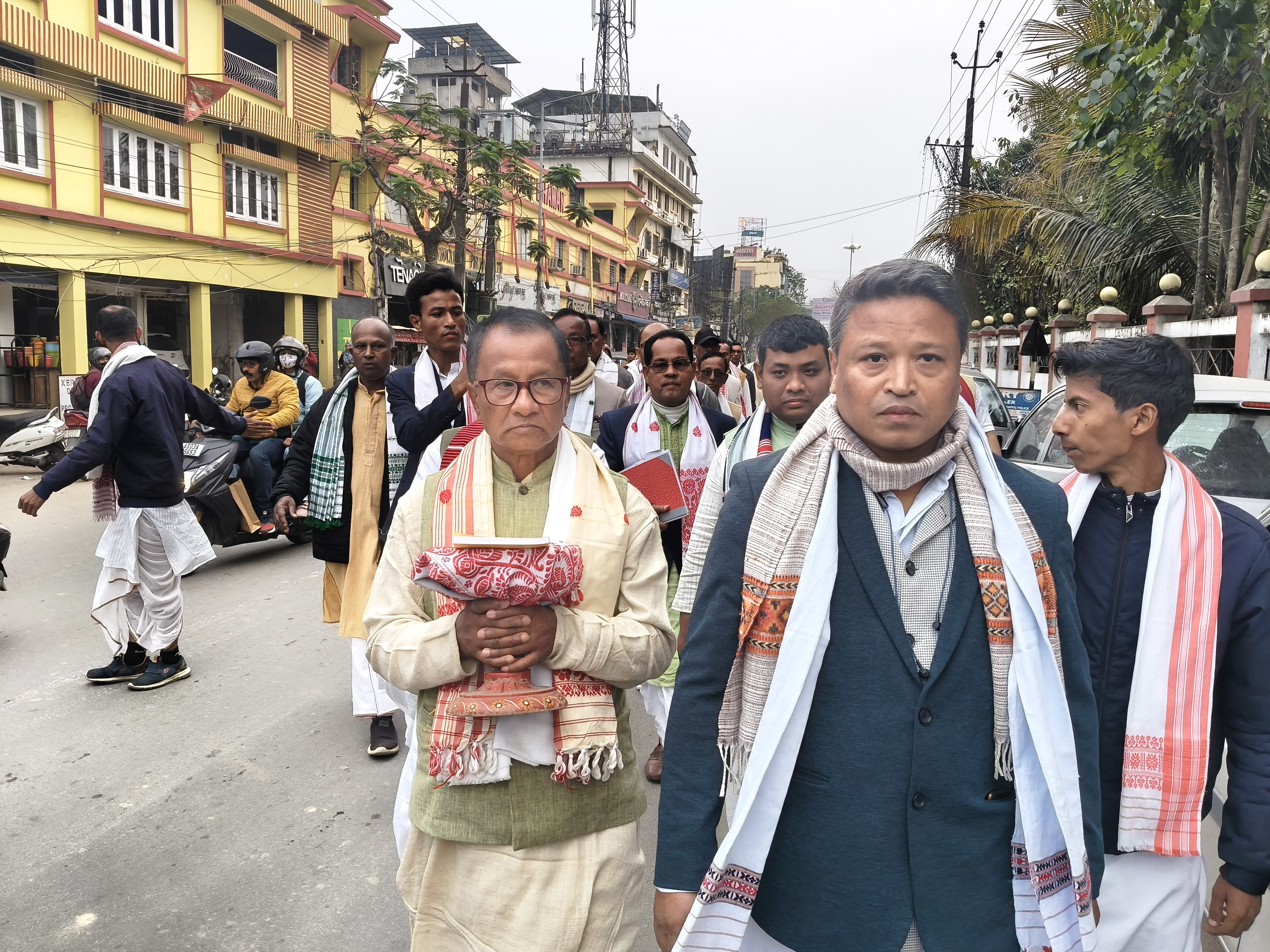 SRIMANTA SANKARADEVA SANGHA PROTEST