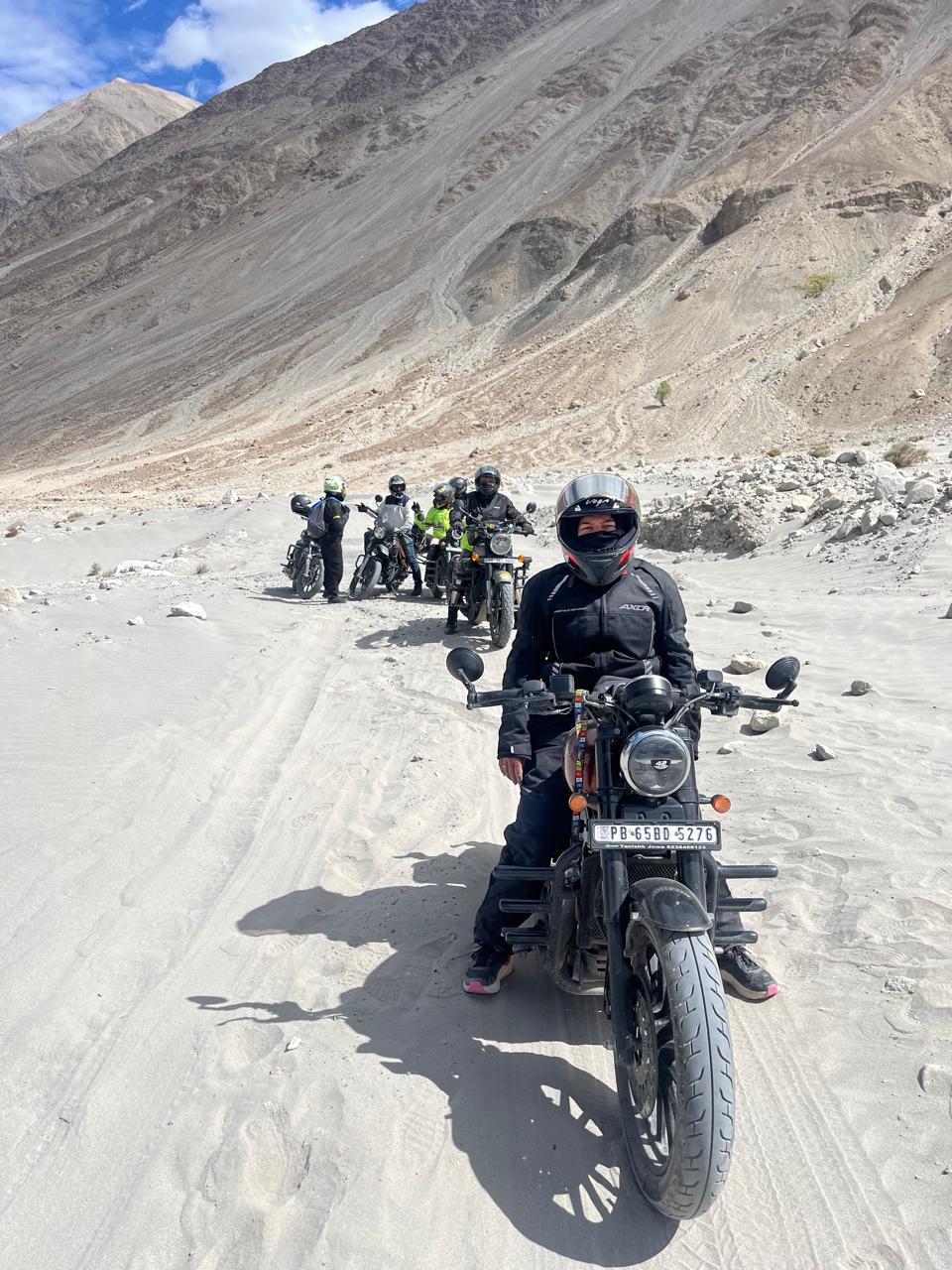 leh ladakh on Royal Enfield Bullet Maninderjit Randhawa Ahuja