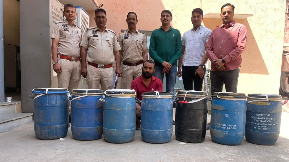 illegal liquor seized in Jaipur
