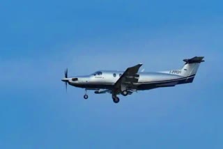 Jet Airplane Circling in Manthani