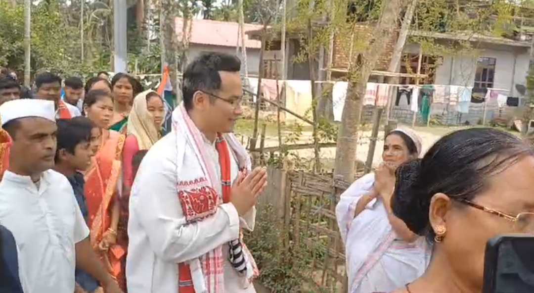 congress candidate gaurav gogoi starts election campaigning in majuli