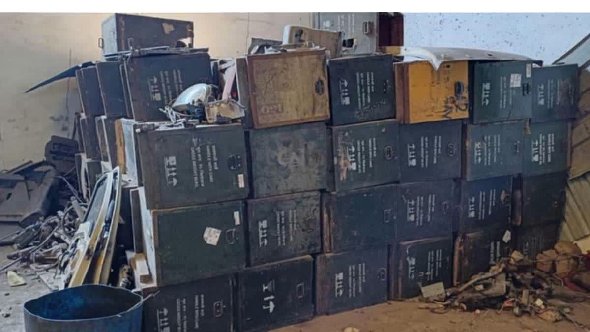 Stolen Army Ammunition Boxes Found In Meerut Scrap Market