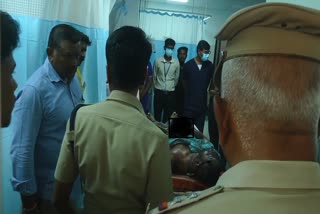 மருத்துவமனையில் போலீசார் விசாரணை நடத்துகின்றனர்
