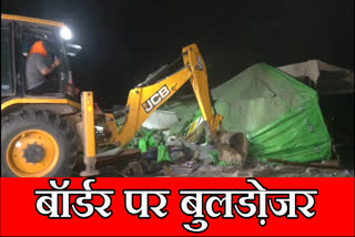 Police Action on Haryana Punjab Shambhu border Khanauri border farmers chased away Kisan Andolan Update