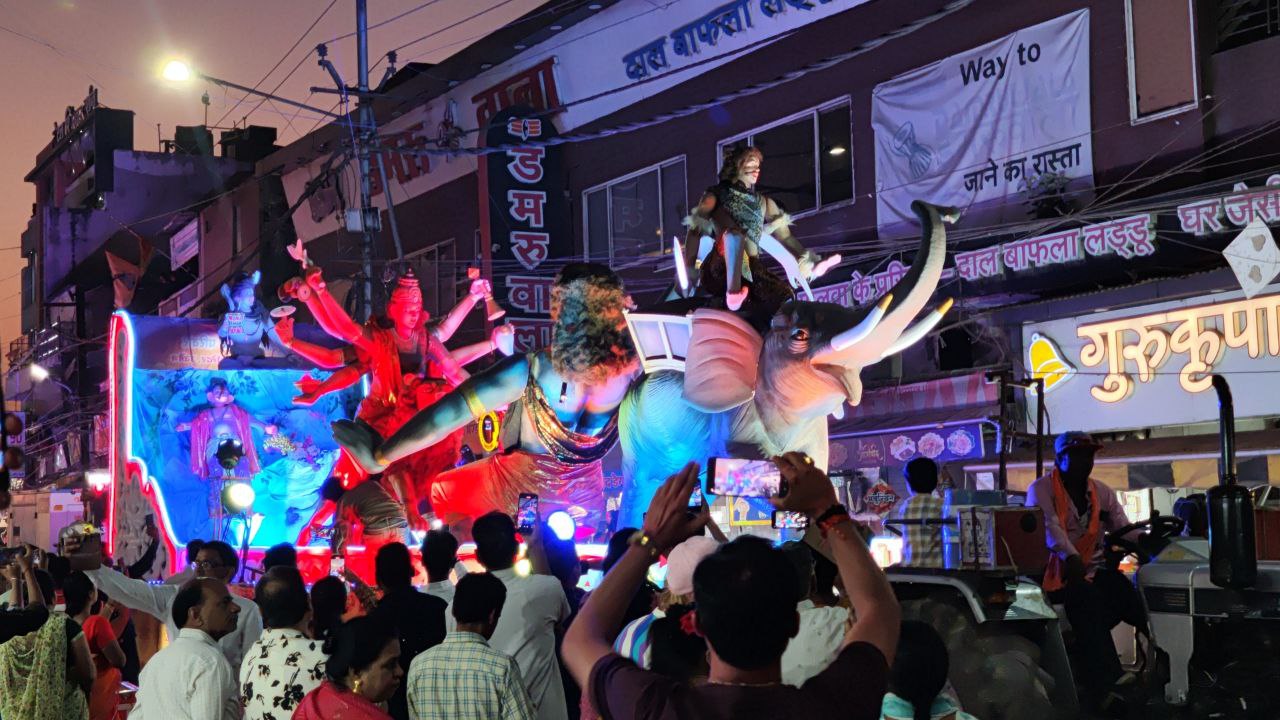 Ujjain Mahakaal Flag procession out