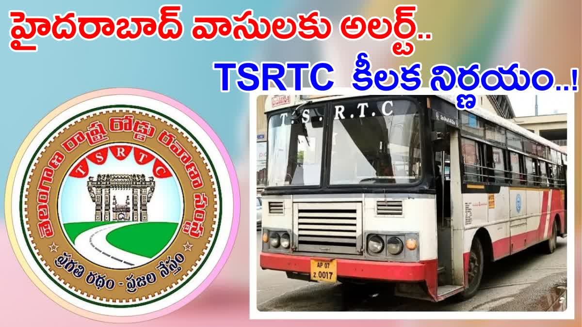 Tsrtc Hyderabad Latest News