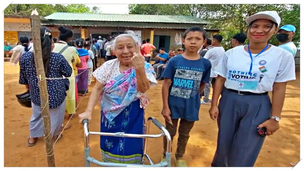 Eমেঘালয়ৰ শ্বিলং আৰু তুৰা- দুয়োটা সমষ্টিতে শান্তিপূৰ্ণভাৱে চলি আছে ভোটগ্ৰহণ