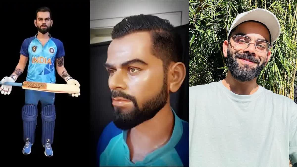 Virat Kohli Wax Statue