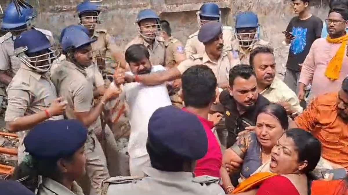 BJP MLA Shikha Chatterjee harassed in Siliguri.