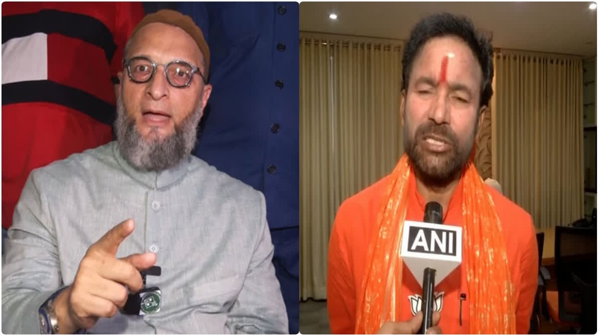 Telangana BJP chief G Kishan Reddy and AIMIM chief Asaduddin Owaisi filed nominations for Telangana Lok Sabha Polls, scheduled to be held on May 13. Reddy addressed a reddy and said that the Congress in Telangana has no moral right to seek votes without fulfilling the poll promises, while BRS has no relevance in the state's political space. On the other hand, Owaisi offered Friday prayers at the Mecca Masjid here and led a huge procession before filing his papers for the Hyderabad seat where he will take on BJP's Madhavi Latha