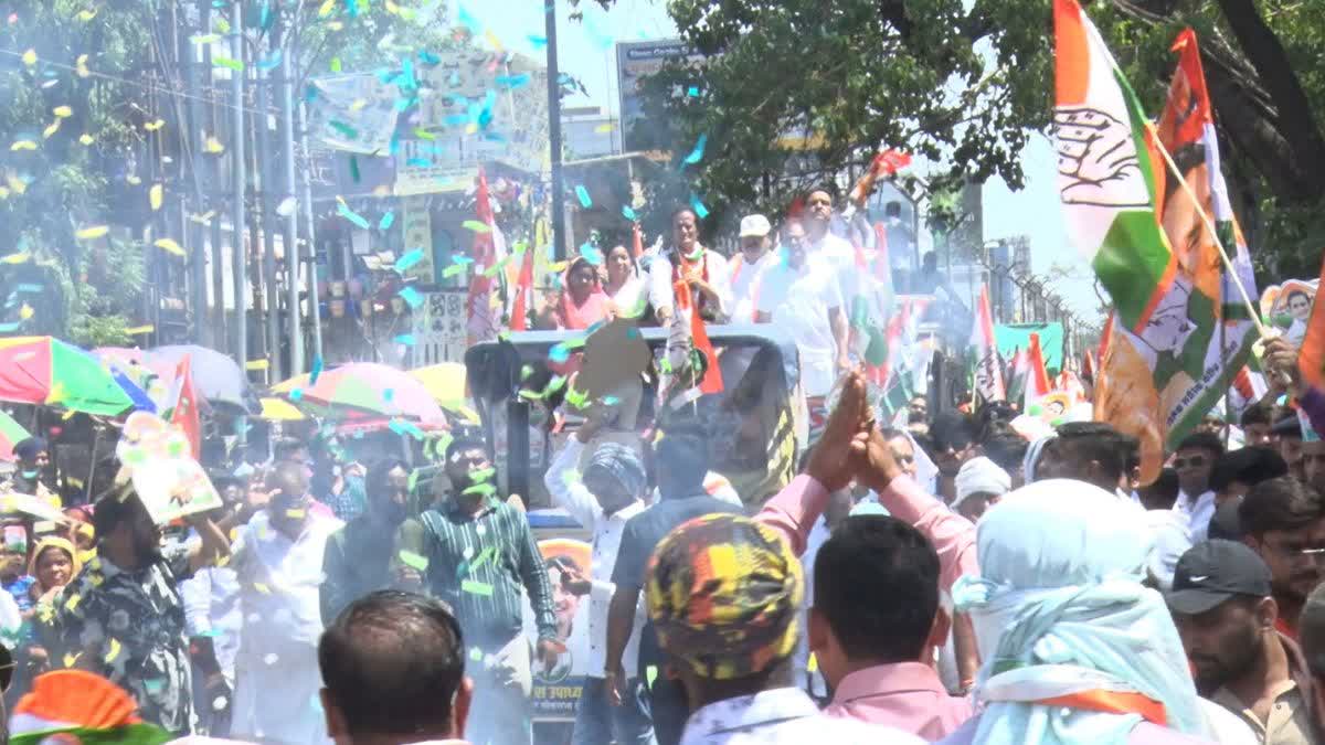 Vikas Upadhyay file nomination by tractor