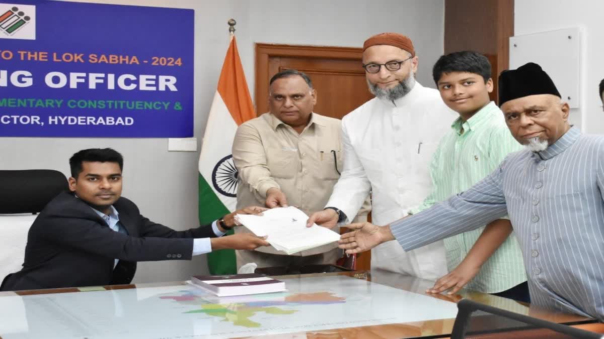 ASADUDDIN OWAISI FILES NOMINATION