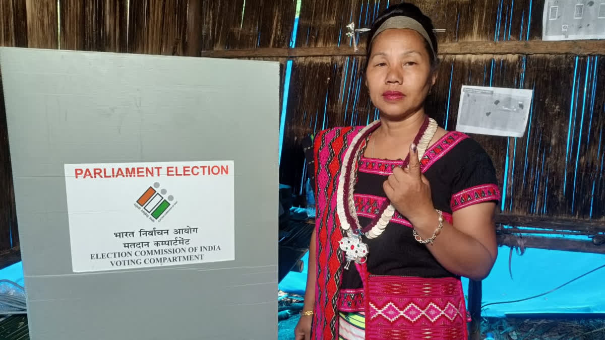 Soklela Tayang, a 44-year-old woman from Malogam village in Arunachal Pradesh, is the sole voter registered at Malogam polling station (booth number 52), which falls under the Hayuliang (No 44) Assembly constituency of Arunachal and Arunachal East Parliament constituency.