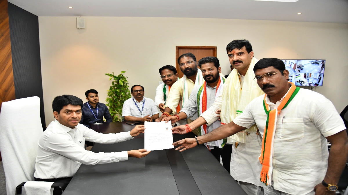 CM Revanth Participated in Mahabubnagar MP Candidate Vamshi Chand Nomination Program