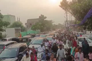 Heavy Traffic Jam at Chilkur Balaji Temple