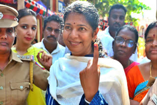 Kanimozhi Voted in Lok Sabha Election 2024