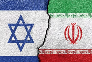Isreal Iran flag collage