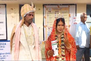 BALAGHAT BRIDE CAST HER VOTE