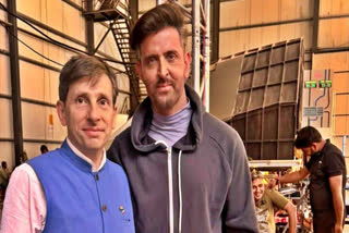 French Consul General in Mumbai meets Hrithik Roshan on War 2 Set, thanks actor for 'hospitality'
