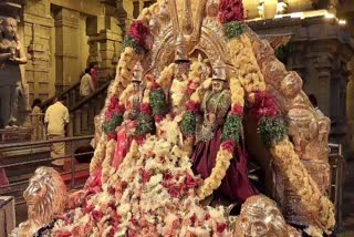 Laksha Pushparchana in Yadadri Temple