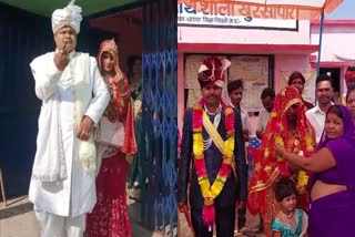 SEONI BRIDE AND GROOM CAST VOTES