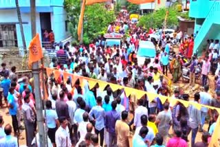 Neha Anthim Yatra procession